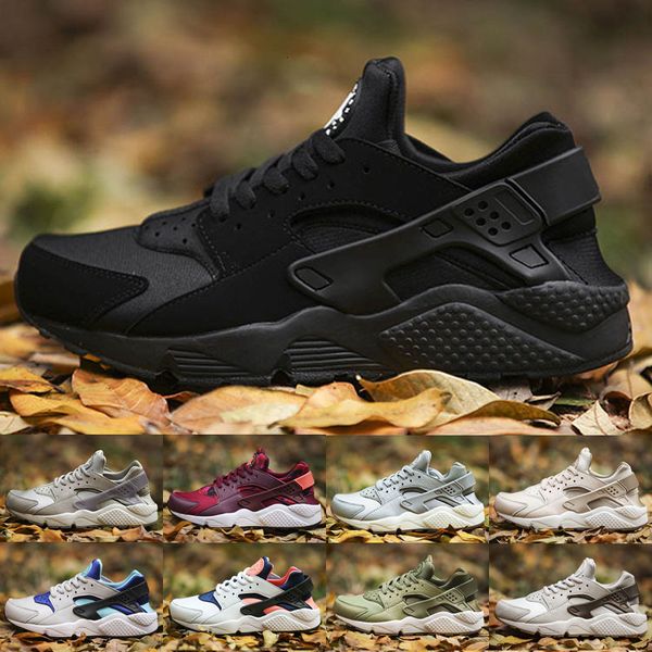 

air huarache 1 i дети мужчины женщины кроссовки дешевые mens черный радуга многоцветный huaraches 1s кроссовки кроссовки man huraches спорти, Black