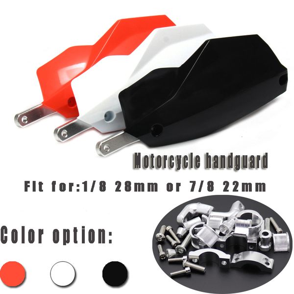 

handlebar handguards hand guards fit 7/8" 22mm bar or 1-1/8 28mm fat bar motorcycle motorcross dirt bike atv quad