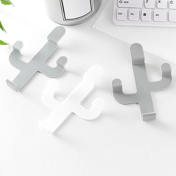 

cactus shaped hook wall door seamless hook home kitchen towel bag key hanger coat hanger cap room decor holder home organizer hooks rails