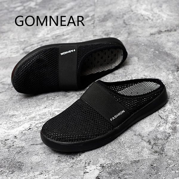 

gomnear 2020 men/women mesh walking shoes breathable lightweight black gray walking sneakers outdoor shoes leisure comfortable
