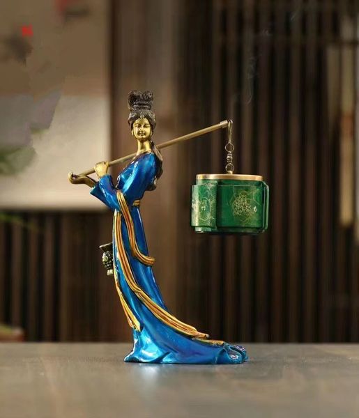 

classic creative supplies beauty fairy music incense burner copper material bluetooth play music air aroma indoor business gift gift