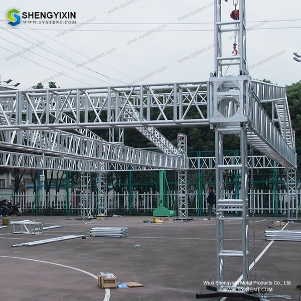 

290mm/300mm spigot aluminum stage box truss for dj equipment aluminum roof truss/aluminum truss roof system