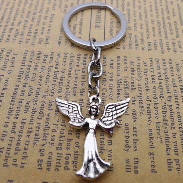 

alloy tuba angel key pendant buckle ancient silver ornaments parts keyrings charms wholesale, Slivery;golden