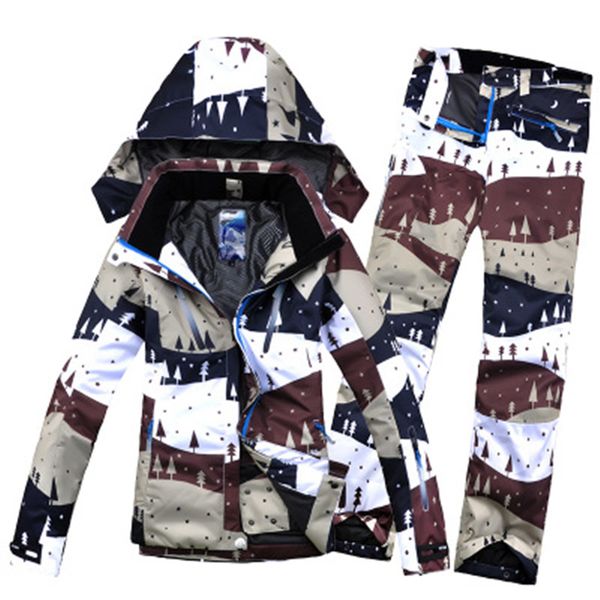 

new winterimpression female ski jacket+pants women's water-proof, windproof breathable snowboard ski suits