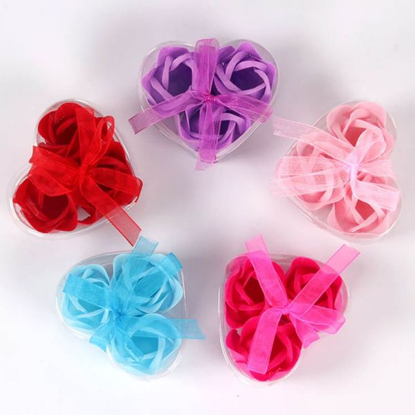 

bath body soap flower gift artificial scented rose petal gift box wedding party favoru3002