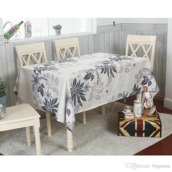 

modern pastoral style floral cotton&linen tablecloth rectangular dining table cloth for kitchen restaurant party home textile