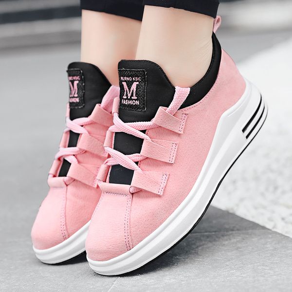 

shoes woman new autumn running shoes platform suede sport woman speed training zapatos de mujer jogging sneakers women