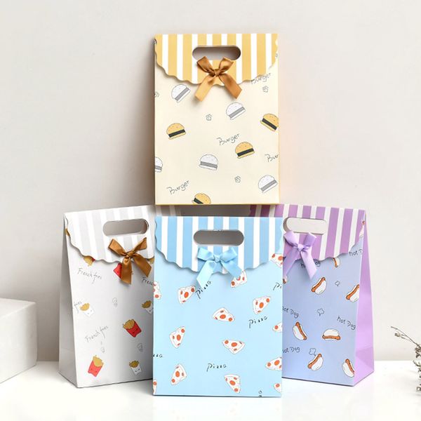 

10 pcs jewelry bag wedding gift shopping packaging handle bag with handles