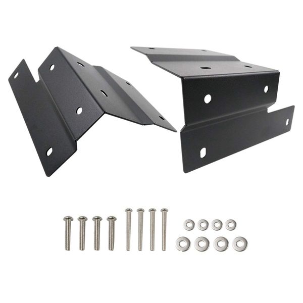 

lower a-pillar steel mounting brackets clamp holder for led light bar work lights fit 2018-2019 wrangler jl (pack of apair