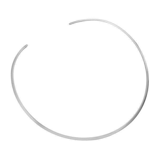 

mjartoria 2019 simple chain necklace stainless steel bending collar ladies women collar necklace silver gold color jewelry