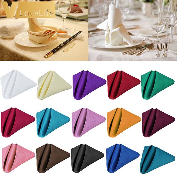 

18 «x18» поставки площади салфетки полиэстер белье украшенная салфетка хлопок handkerchief свадебные украшения дома event party в отеле