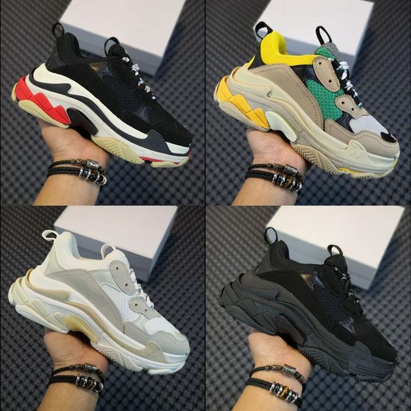 

paris 17fw triple s sneakers triple-s casual dad mens designer shoes women luxury designer sneakers sports trainers chaussures 36-45