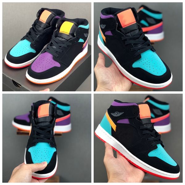 

2020 designer 1 high og basketball shoes 1s mid low gs black mandarin duck trainers women mens sneakers baskets zapatillas de baloncesto