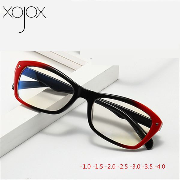 

xojox -1.5 -2 -2.5 -3 -4 готовые очки для близорукости женщины мужчины старинные студенты близорукие очки рецептурные очки унисекс, Black
