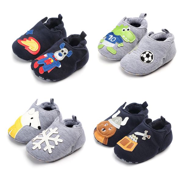 

cute toddler newborn baby boys girls animal crib shoes infant cartoon soft sole non-slip warm baby shoes