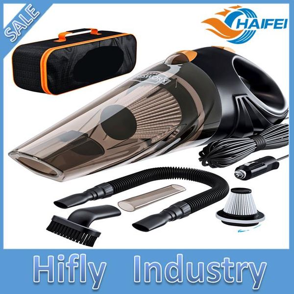 

strong power car vacuum cleaner dc 12 volt 120w with handbag 4.0 kpa cyclonic wet / dry auto portable vacuums cleaner dust