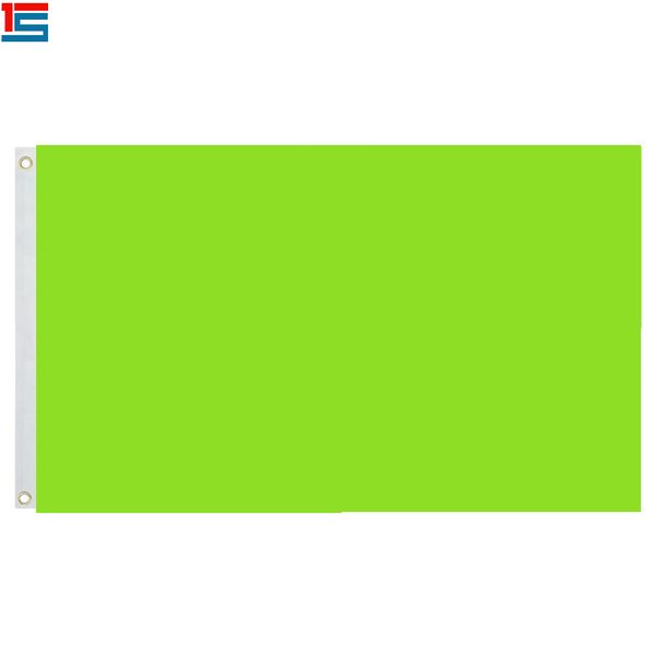 

light grass color rectangle banner flag 3ft x 5ft polyester, 90*150cm flag with 2 grommets,flags of simple colour