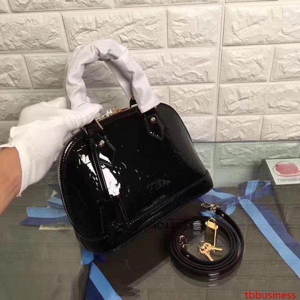 

m11013 new black patent leather flowers printing embossed shoulder bags hobo handbags handles cross body messenger shoulder