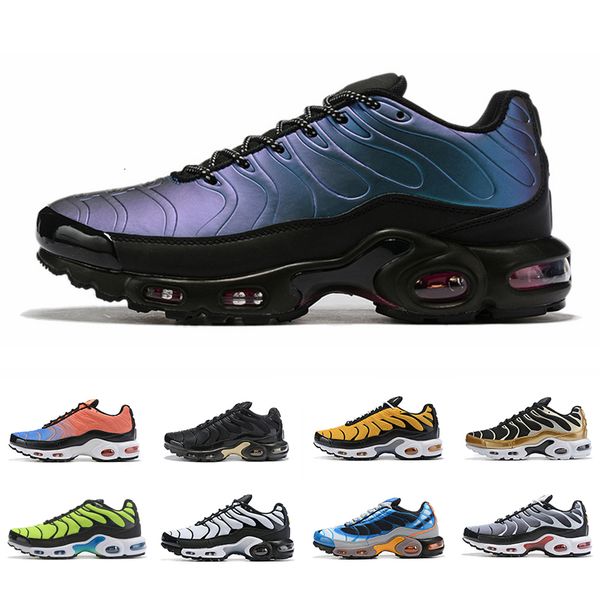 

2020 new arrival laser gradient purple tn men running shoes black green white gold grey man outdoor breathable trainer runner des chaussures
