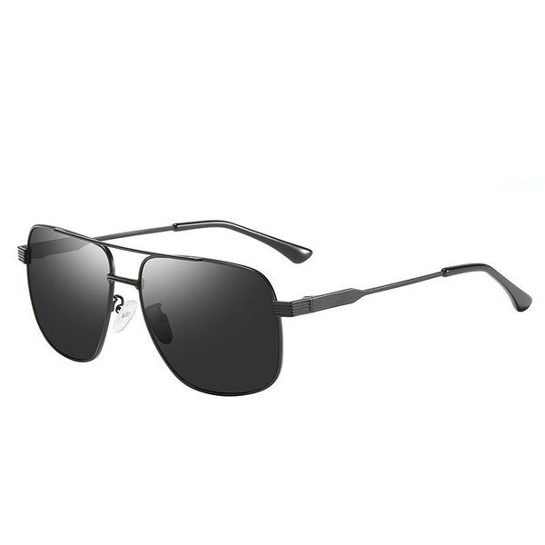 

double beam metal frame sunglasses men fashion driver glasses male fishing outdoor sports eyewear oculos masculino gafas, White;black