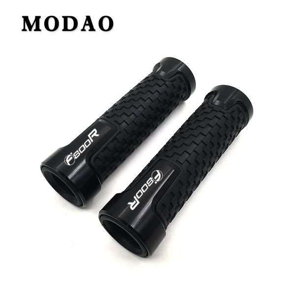 

for f800r f800 r f 800 r motorcycle 22mm 7/8 '' cnc aluminum rubber handlebar grips with logo