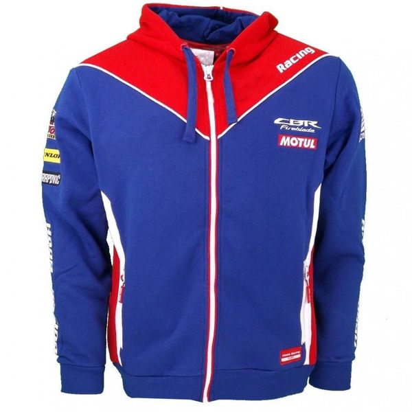 

2018 knight winter moto gp rossi for hrc moto gp team wings blue zip hoodie