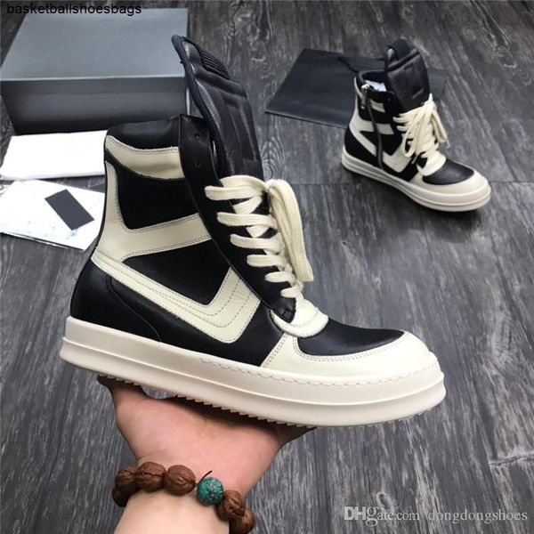 

boots classic men genuine leather ankle slip on black white silver flat man women designer inverted triangle outdoo