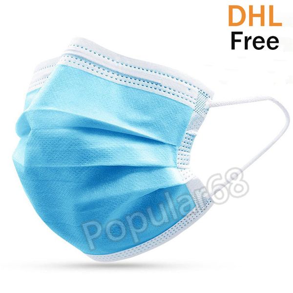 

3 layers dustproof masks anti smoke allergies disposable face mask prevent flu mouth protection breathable healthy safety ing