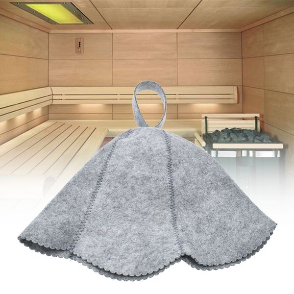 

women house felt sauna hat head protection for bath accessories fashion anti heat shower cap water absorption size