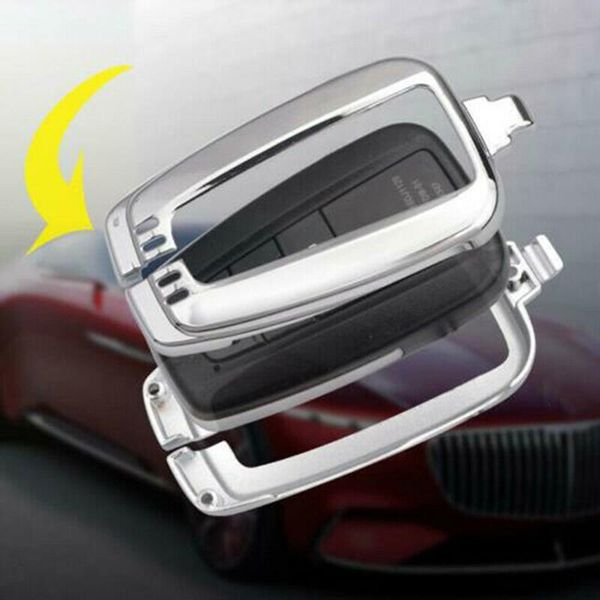 

car key fob cover folding flip case genuine leather keychain new hot