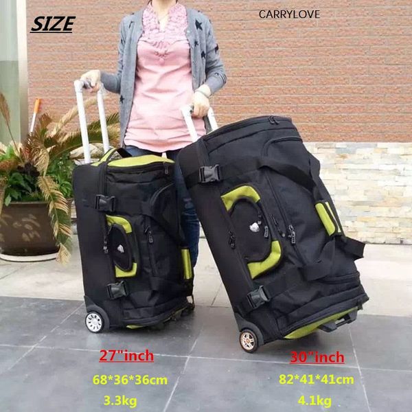 

travel tale waterproof high capacity travel suitcase rolling luggage oxford cloth bag women trolley case men 27"30" inch box