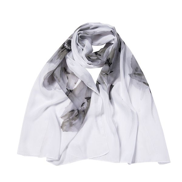 

fashion women flower printing long soft wrap scarf shawl scarves flower beach wrap ladies stole shawl drop shipping