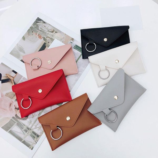 

fashion women pure color ring leather messenger shoulder bag chest bag