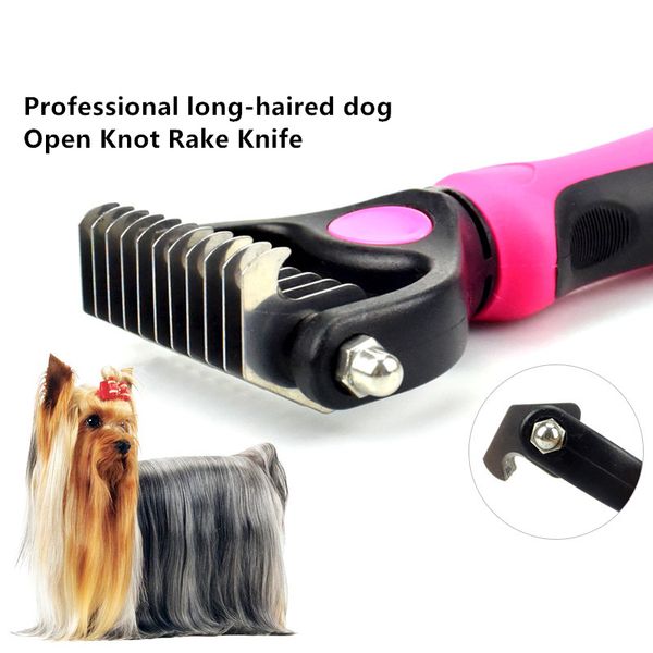 

new pet cat dog combs stainless steel cat brush grooming tools pet hair professional trimmer pet grooming supplies