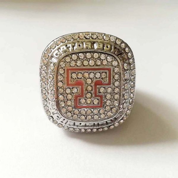 

2015 университет теннесси добровольцев gator bowl американский футбол чемпионат кольцо высокое качество мода чемпионские кольца поклонники л, Golden;silver