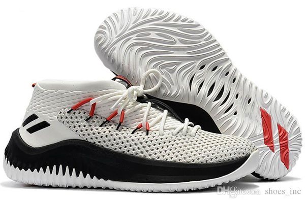 

4 dame rip city mens training sneakers ykwtii patience damian lillard black red white bounce casual basketball shoes size eur 40-46