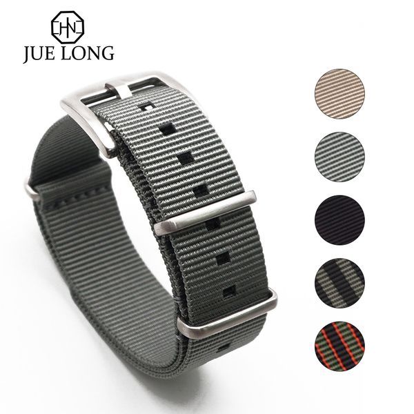 

nylon 20mm 22mm straps nato grey watch strap, Black;brown