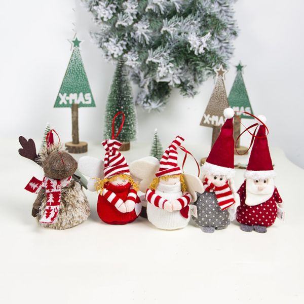 Knitting Doll Christmas Tree Ornaments Fabric Christmas Doll