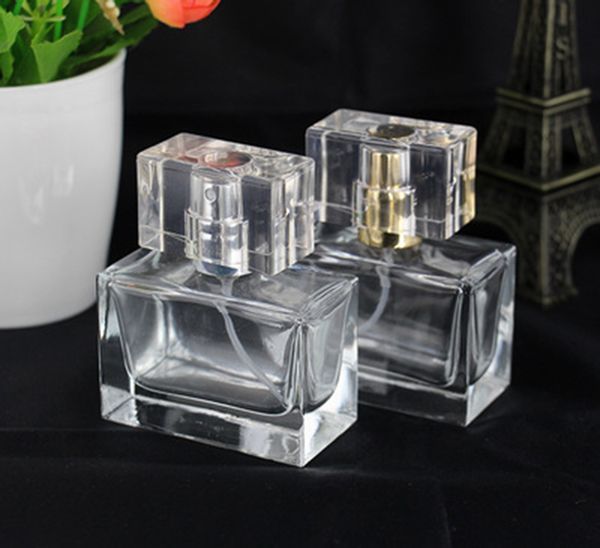 

brand new glass spray bottle 30ml transparent spray bottle empty refillable perfume spray bottles atomizer gold silver
