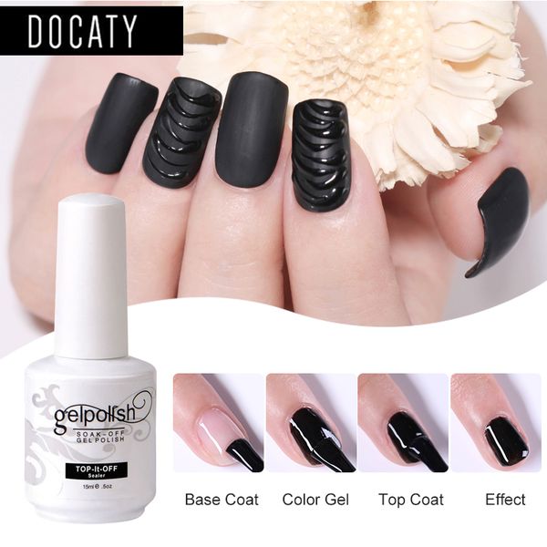 

docaty transparent base coat couleur 15 ml nail gel polish soak off uv led gel coat varnish art transparent color, Red;pink