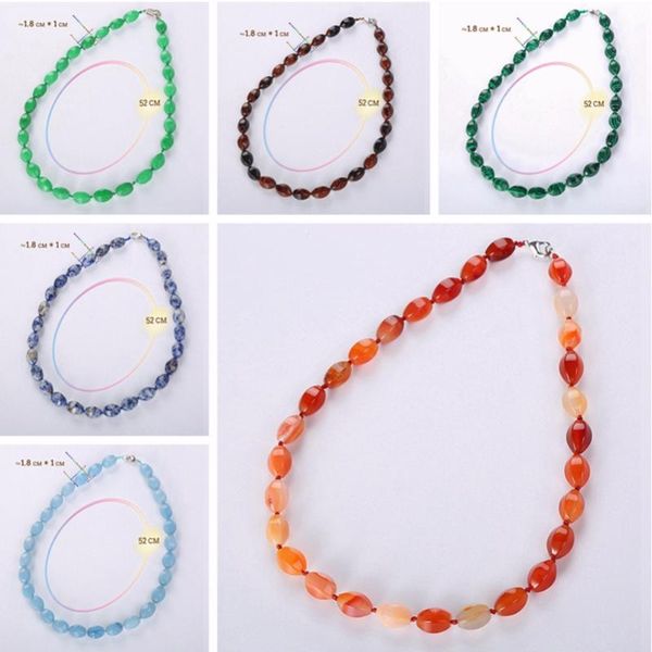 

women fashion handmade boho necklace mix natural stones big teardrop pendant necklace lariat beads knotted bohemia yoga, Silver