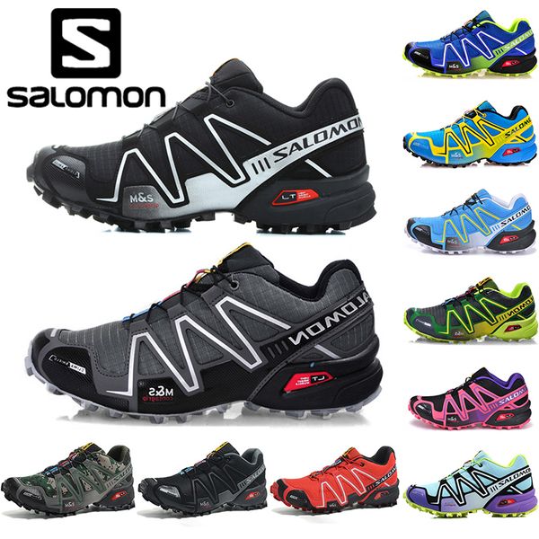 

Salomon peed cro 3 c running hoe men women peedcro outdoor hiking neaker black white green men de igner athletic port, Black;green