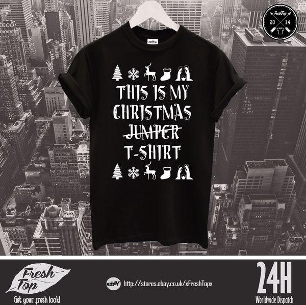 This Is Not My Christmas Jumper It S A Xmas T Shirt Top Reindeer