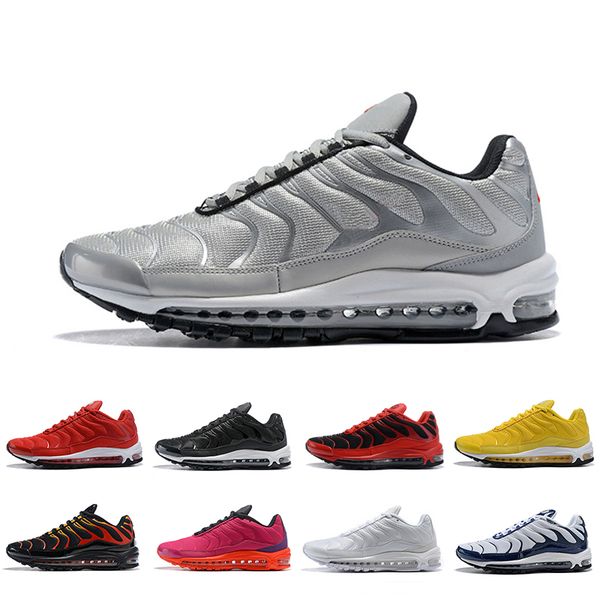 

2019 new fashion tn plus men women running shoes triple black yellow outdoor training sports mens trainers zapatos sneakers 36-46 designer, White;red