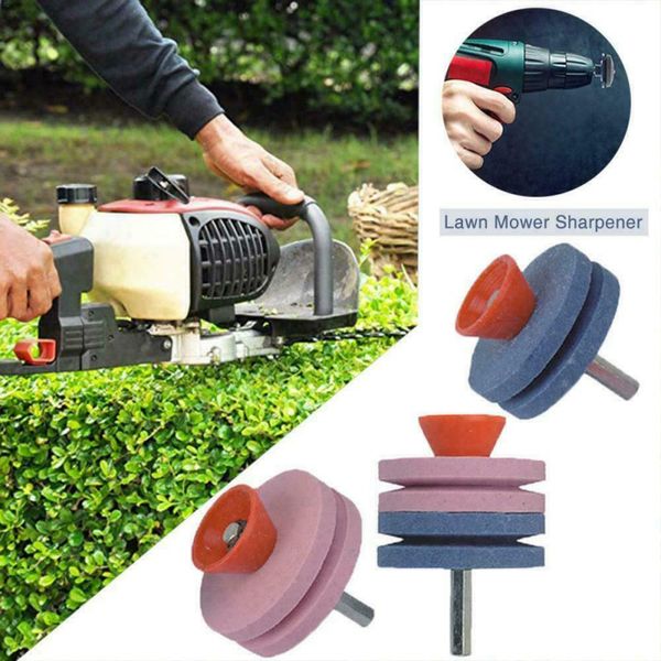 

50mm lawn mower sharpener faster blade sharpener lawn mower universal grinding rotary drill cuts lawnmower blade garden