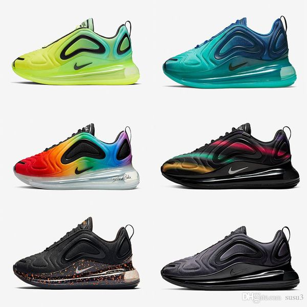 

be true 720 air volt carbon grey throwback future 720s men women running shoes total eclipse sunset northern lights day sports sneakers