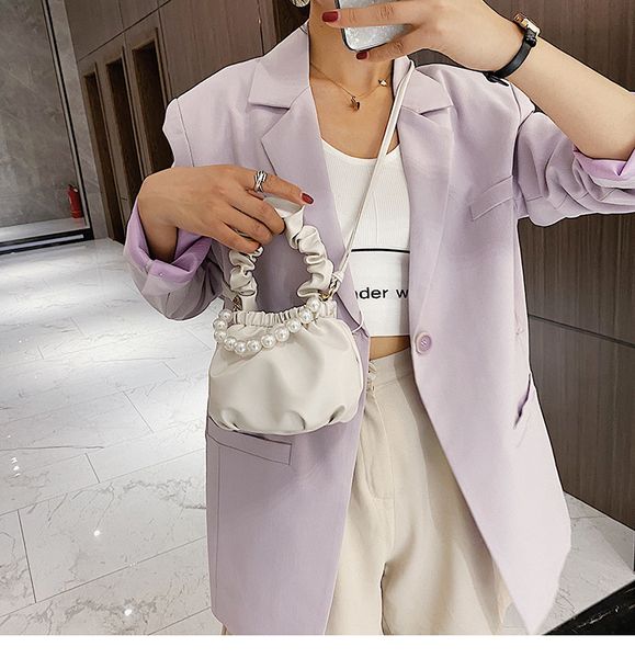 

2020 new women's shoulder bag retro fashion european and american wind scrub bag zipper diagonal large capacity