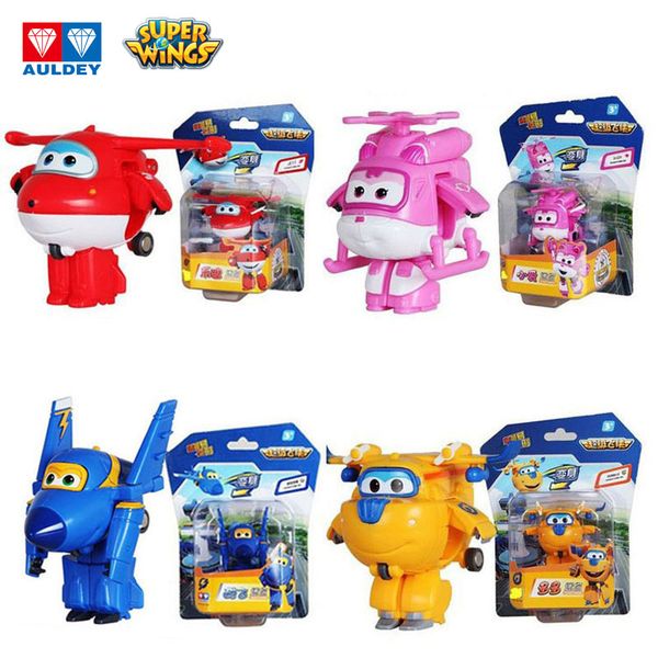 

auldey 5cm mini 8 single action figures robot toys transforming super wings jett dizzy donnie grand albert jerome bello mira jimbo toys 07