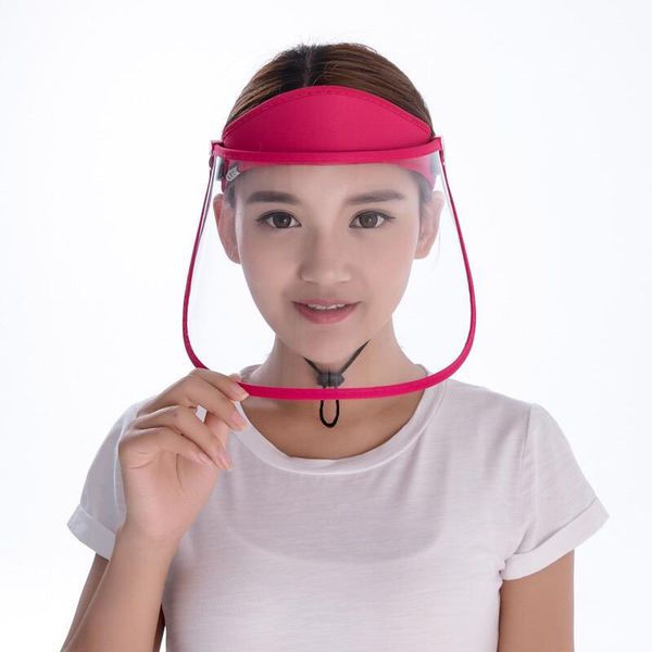 

dhl transparent protective hat anti-fog dustproof masks multi-function adjustable face shield cover cap protective protection x69fz, Black;white