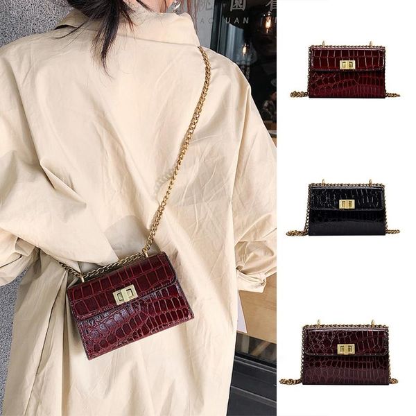 

роскошные сумки женские сумки дизайнер bagchain stone pattern плечо crossbody сумки для женщин messenger маленькая квадратная сумка #t1g